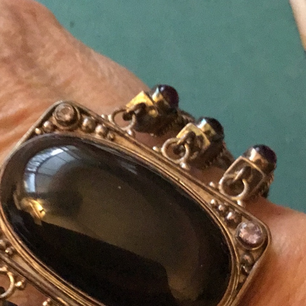 ❤️Vintage Sterling Silver Amethyst Bracelet EUC - Picture 8 of 9